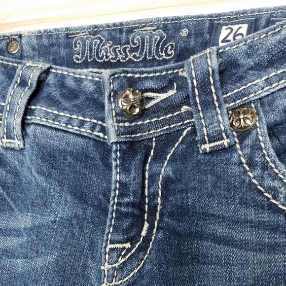 Missme skinny Jean's chrust wings pocket size  26 - Picture 4 of 8